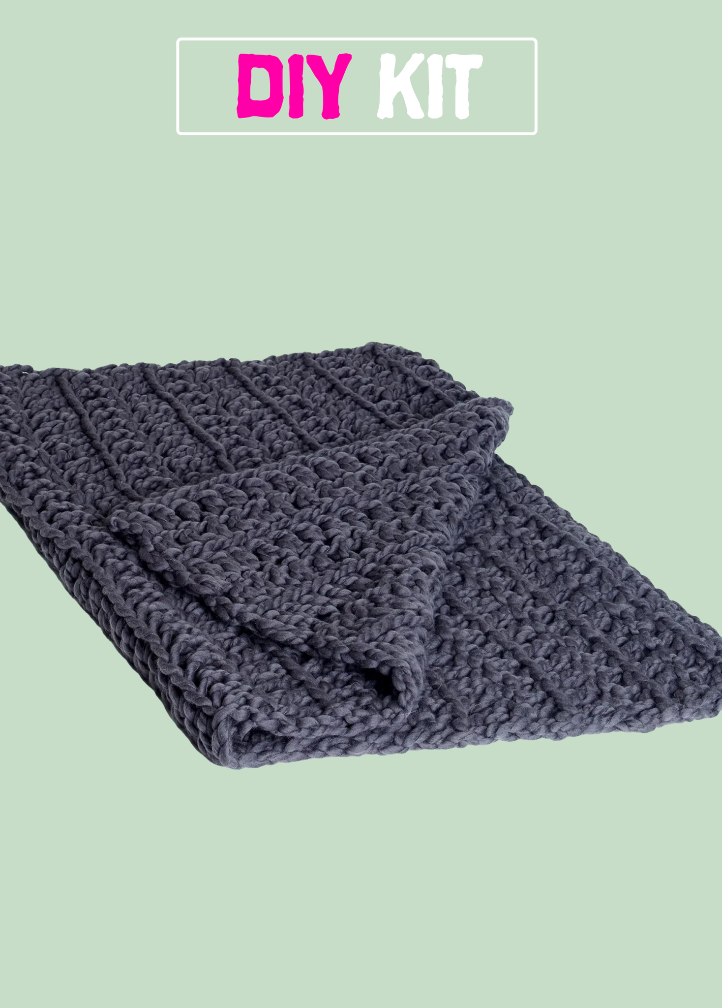 DIY Kit - Crochet Baby Blanket - Merino No. 5